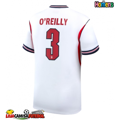 Camisa de Futebol Inglaterra Nico O'Reilly #3 Equipamento Principal Mundo 2026 Manga Curta